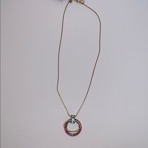 J Crew crystal pendant necklace